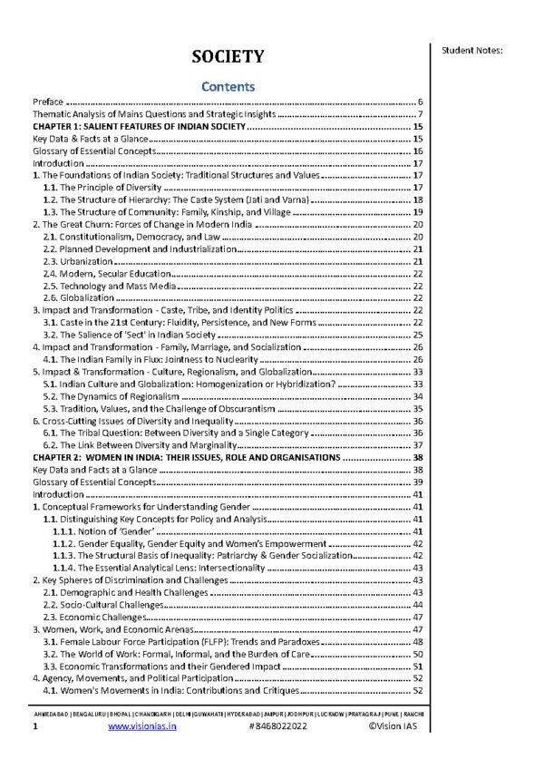 Vision IAS Society ( Value Added Material Mains ) 2025 | English | B&W - Image 3