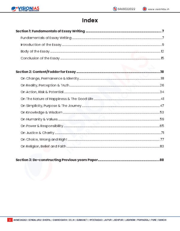 Vision IAS ESSAY ( Value Added Material Mains ) 2025 | English | B&W - Image 3